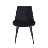 Zerda Dining Chair - Black Velvet